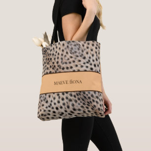 Chic Cheetah gepersonaliseerd Draagtas