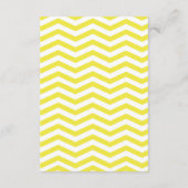 Chic Chevron Info Wedding Directions | geel Informatiekaartje (Achterkant)