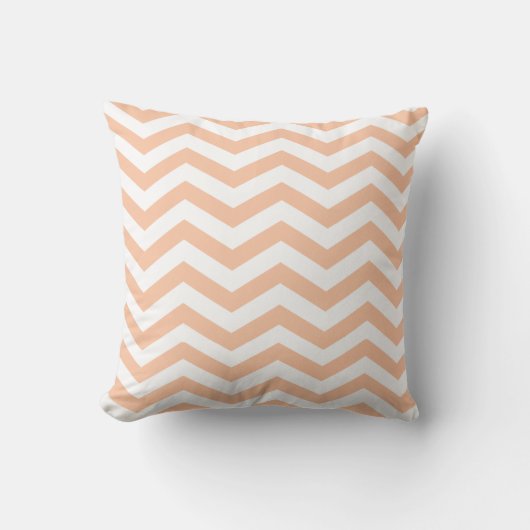 Chic Chevron | perziken Kussen (Voorkant)