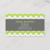 Chic Chevron Stripes Visitekaartje (Achterkant)