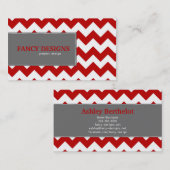 Chic Chevron Stripes Visitekaartje (Voorkant / Achterkant)