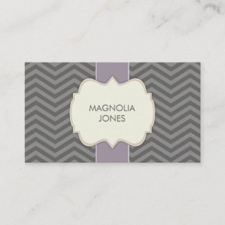 Chic Chevron Vintage Carte de visite professionnel