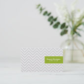 Chic Chevron Visitekaartje (Staand voorkant)