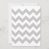 Chic Chevron Zigzag Faire-part de diplôme (Dos)