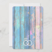 Chic Chic Bois Et Dentelle Faire-part de mariage (Dos)