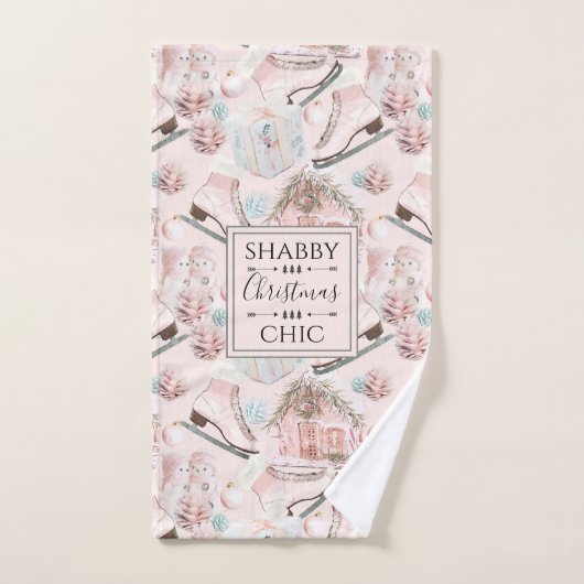 Chic chic chic chic Motif de Noël (Serviette à main)