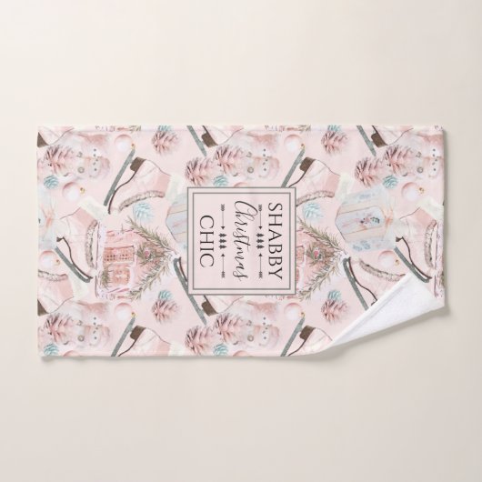 Chic chic chic chic Motif de Noël (Serviette à main)