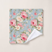 Chic Chic Cottage Roses et Flower (Gant de toilette)
