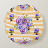 Chic Chic Fleurs Florales Jaunes Shabby Coussin Ro (Dos)