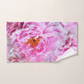 Chic Chic Pink Pastel Peonies roses (Serviette à main)