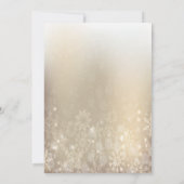 Chic Christmas Ball, Snowflakes Bedrijfsfeest Kaart (Achterkant)