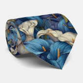 Chic Christmas Gift For Husband Calla Lilies Flora Stropdas (Opgerold)