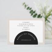 CHIC CIRCLE WEDDING INFORMATIEKAARTJE (Staand voorkant)