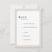 CHIC CIRCLE WEDDING RSVP KAARTJE (Voorkant)