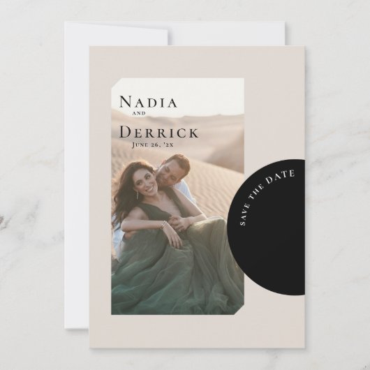 CHIC CIRCLE WEDDING SAVE THE DATE (Voorkant)