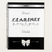 Chic Clarinet Student Schedule Organizer (Devant)