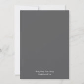 Chic Clothesline Baby shower Invitation (Meisje) Kaart (Achterkant)