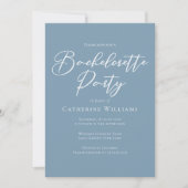 Chic Coastal Blue Bachelorette Party Kaart (Voorkant)