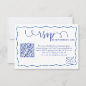 Chic Code QR de réponse de mariage sur la vie mari (Devant)