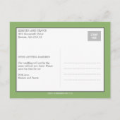 Chic Collage Sla de datum Briefkaart (Achterkant)