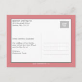 Chic Collage Sla de datum Briefkaart (Achterkant)