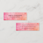 Chic Colorful Grunge Mini Visitekaartje (Voorkant / Achterkant)