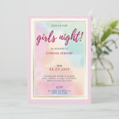 Chic Colorfull Bachelorette Party Invitation (Debout devant)