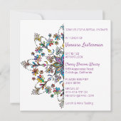 Chic Colors Mandala Bridal Shower Kaart (Voorkant)