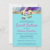 Chic Colours Invitation Anniversaire (Devant)