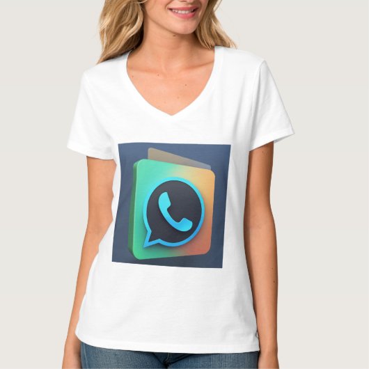 Chic conversation : T-shirt Icon WhatsApp Icon (Devant)