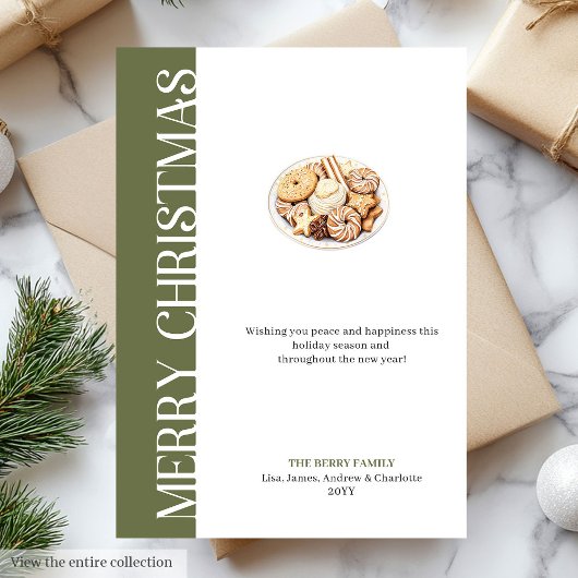 Chic Cookies de Noël Neutres Invitation Numérique