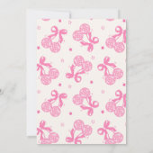 Chic Coquette Cherry op Top Baby shower Kaart (Achterkant)