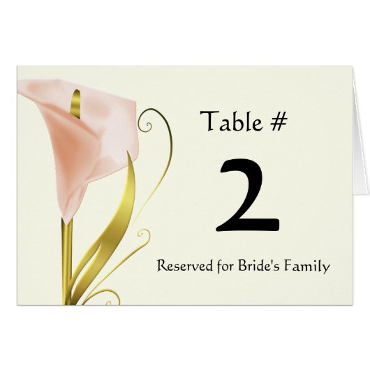 Chic Coral Calla Lily (Voorkant Horizontaal)