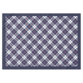 Chic Coral Marine Plaid Nappe pour Table Élégante (Devant (Horizontal))