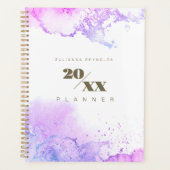Chic Cosmic Paarse Planner (Voorkant)