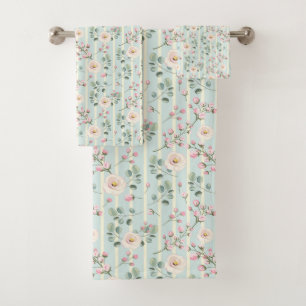 Chic Cottage Roses Roses Roses Bleues Blancs