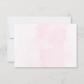 Chic couleur fleur sauvage mariage carte RSVP (Dos)