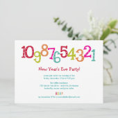 Chic Countdown Uitnodiging Eve van Nieuwjaar (Staand voorkant)