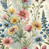 Chic Cozy Boho Pastel Roze Blauw Wilde Bloemen Fleece Deken