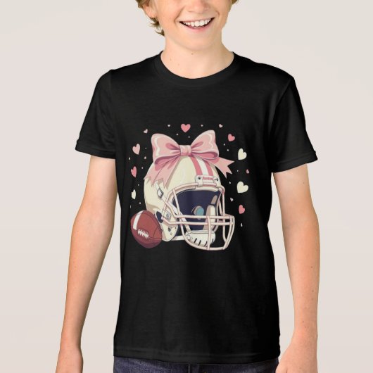 Chic cozy touchdown champ coquette  Tri-Blend shirt (Voorkant)