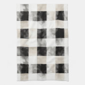 Chic Cream Black Plaid Theedoek (Verticaal)