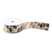 Chic Cream Brown Leopard Animal Print Verjaardag Lint (Spoel)