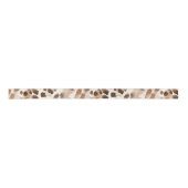 Chic Cream Brown Leopard Animal Print Verjaardag Lint (Voorkant)