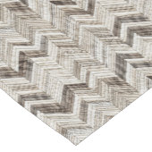 Chic cream chevron patroon korte tafelloper (Hoek)