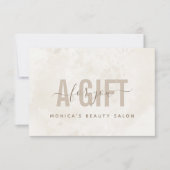 Chic Cream Marble Soft Colors Neutrale Elegant (Voorkant)