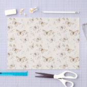 Chic Cream Vlinders Verjaardag Tissuepapier (Craft)