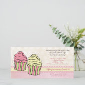 Chic Cupcakes Sweet 16 Invitation de fête d'annive (Debout devant)