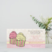 Chic Cupcakes Sweet 16 Invitation de fête d'annive (Debout devant)