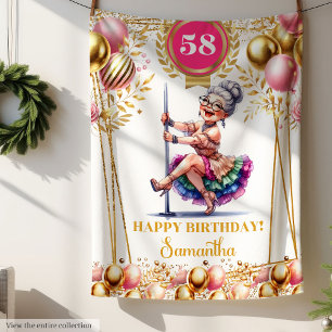 Chic Custom Naam Funny Deken voor Oma