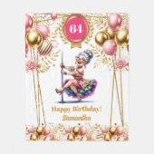 Chic Custom Naam Funny Deken voor Oma (Voorkant)